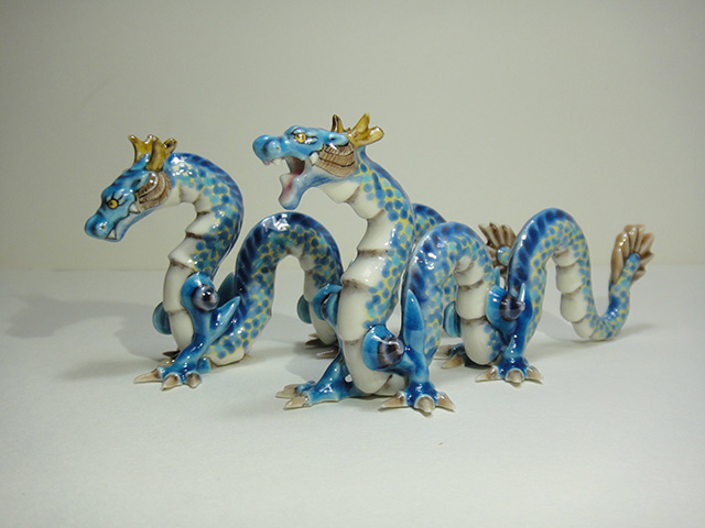 陶彫　蒼龍像　Blue Dragon　加藤貴志 Blue Dragon